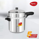 Pigeon - Deluxe Aluminum Outer Lid Stovetop Pressure Cooker - Cook delicious food in less time: soups, rice, legumes, and more - 10 Liters