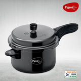 Pigeon Titanium Hard Anodized Pressure Cooker - Cook delicious food in less time: soups, rice, legumes, and more 3 Litres Black