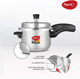 Pigeon Pressure Cooker - 5 Liters - Inox Stainless Steel Outer Lid Stovetop & Induction Base - Cook delicious food in less time: soups, rice, legumes, and more