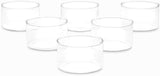Borosil Vision Classic Delite Small Katori Bowl Lightweight Durable Glass Drinkware, Odor Resistant, Dishwasher Safe 3.5 Ounce | 150ml | [Set of 6]